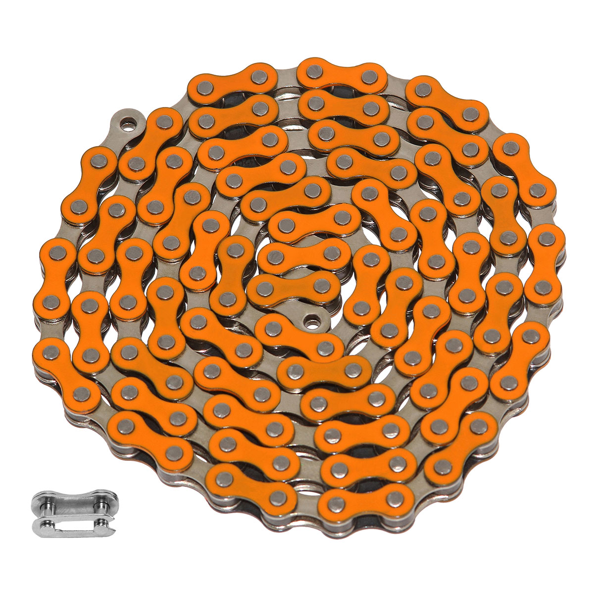 YBN Chain 1/2x1/8x112 1/Speed Orange/Chrome.